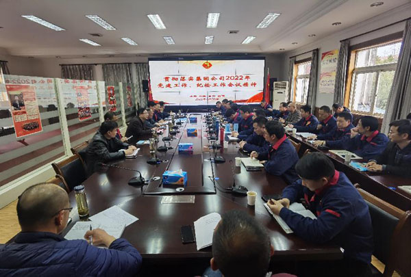 公司召開會(huì)議傳達(dá)集團(tuán)公司黨建工作、紀(jì)檢工作會(huì)議精神