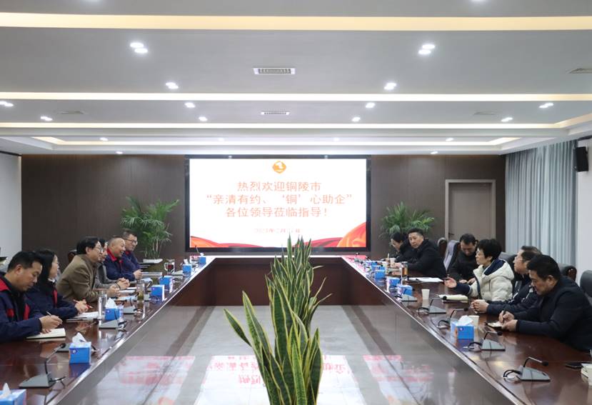 楊文萍到公司開展“親清有約、‘銅’心助企”走訪調(diào)研
